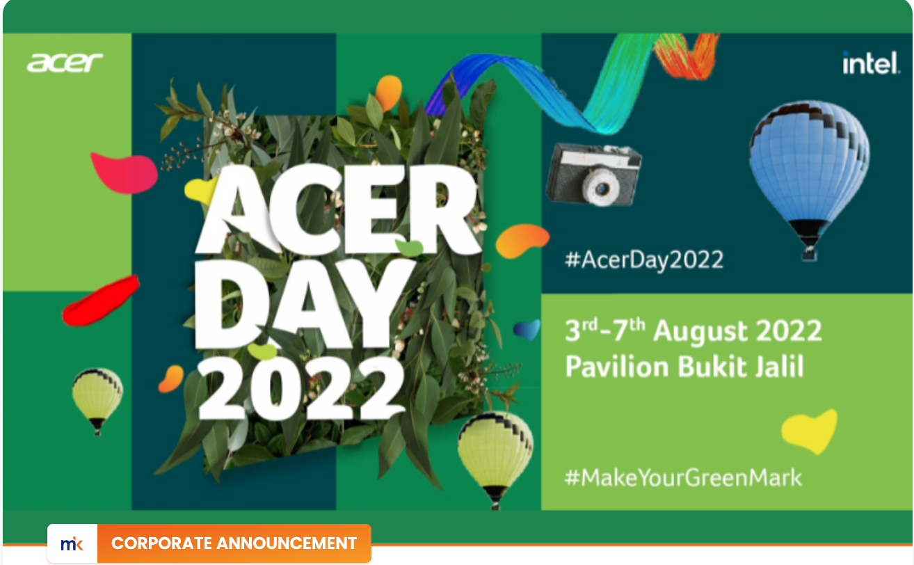 Acer #MakeYourGreenMark Event Poster