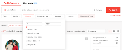 Find Influencers Function